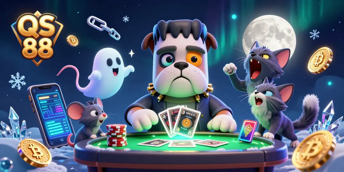 Engage in thrilling games at QS 88's vibrant casino atmosphere with unique characters.