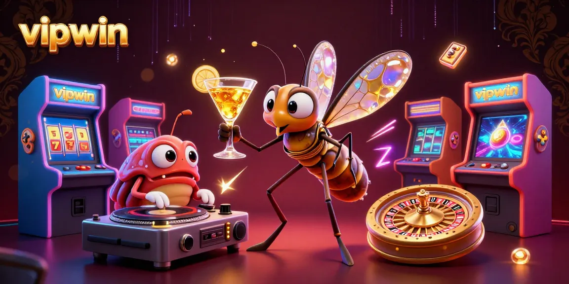 Experience thrilling moments at vipwin with a 3D cartoon casino scene featuring engaging characters and dynamic elements.
