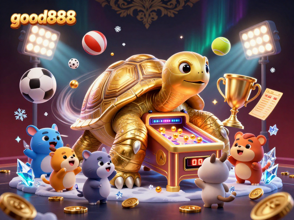 Discover winning strategies at good888 with an exciting 3D casino atmosphere featuring a colossal tortoise.