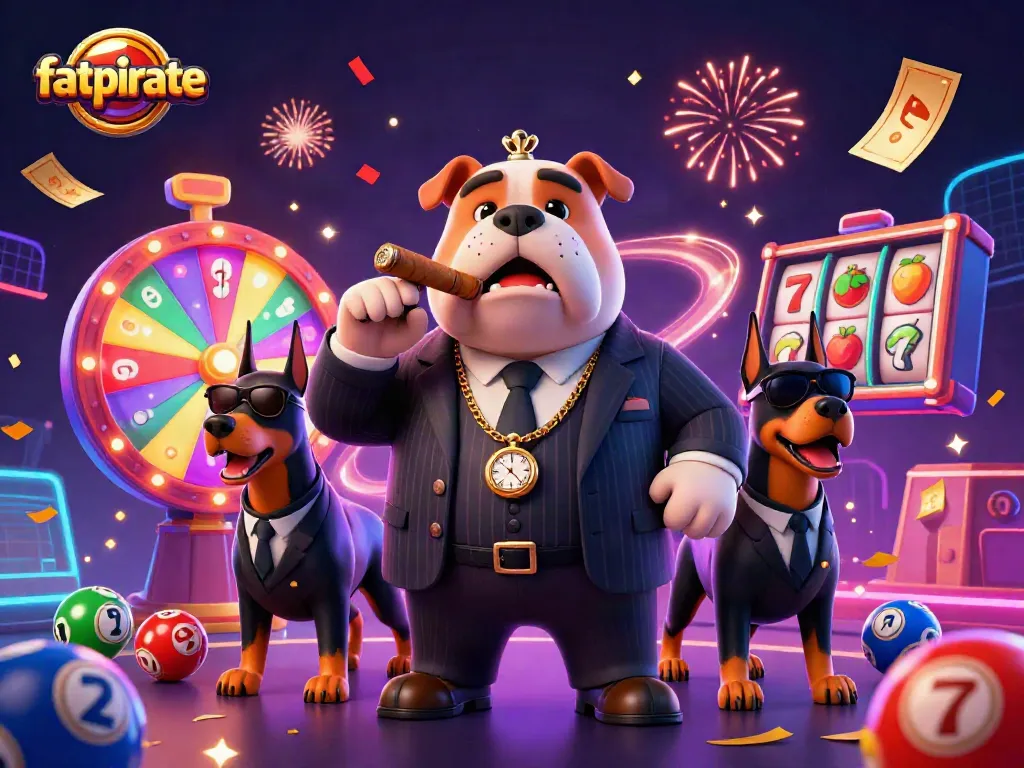Experience the thrill of fatpirate casino with an exciting scene featuring colorful games and vibrant energy.