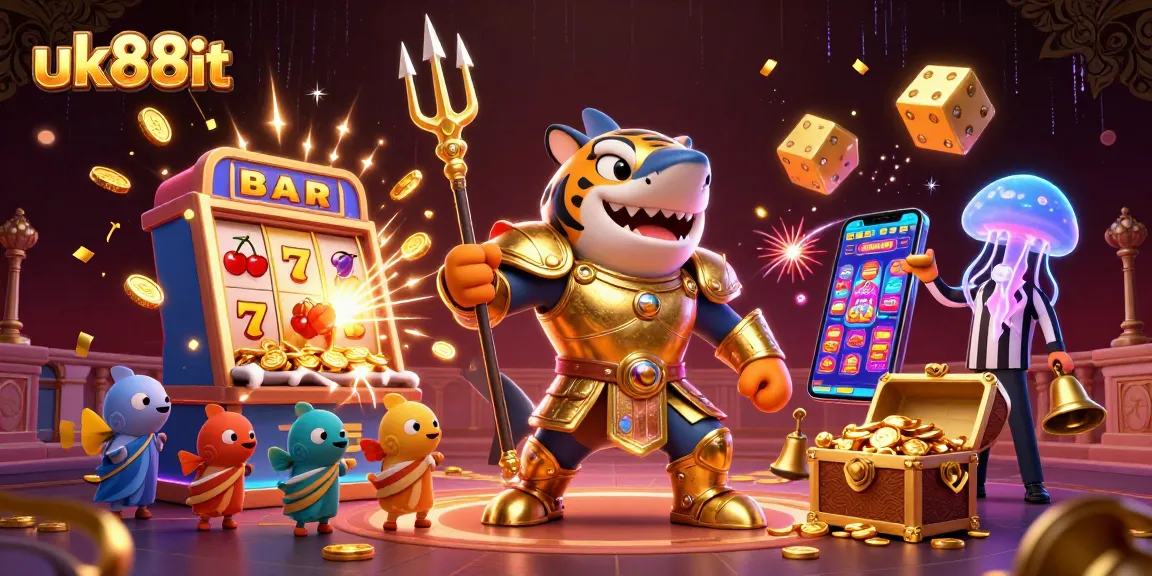 Engage with uk88it for thrilling underwater casino action featuring a shark and jackpot!