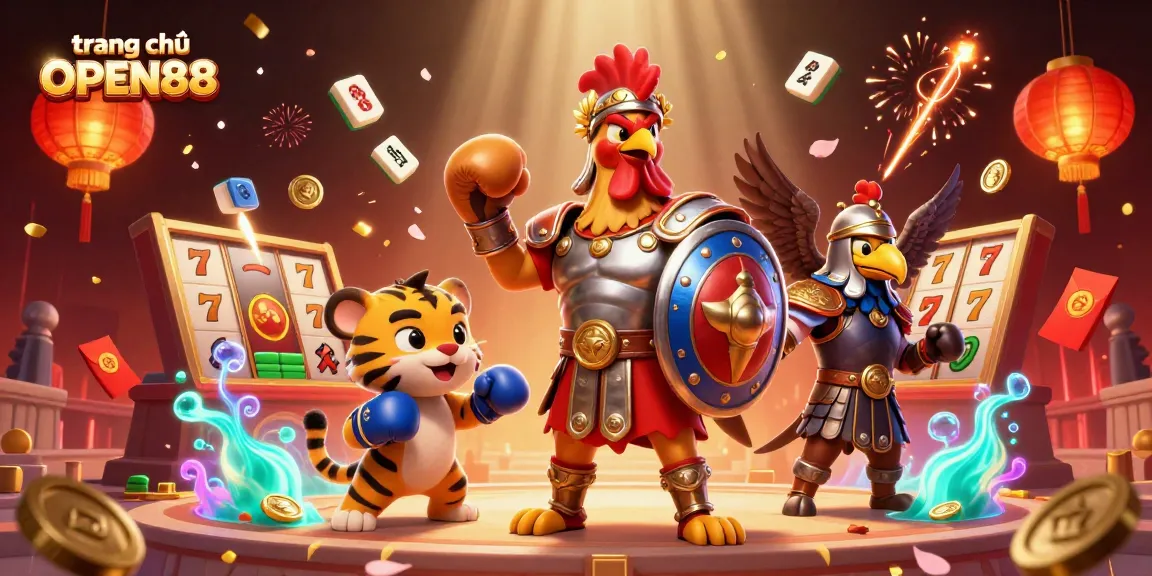 Experience gaming excitement at trang chủ OPEN88 with thrilling slots and lively characters in action.