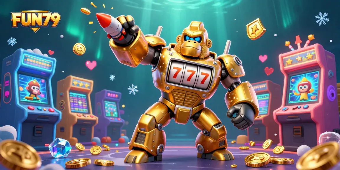 Experience thrilling gameplay with FUN79's dynamic 3D casino mech and colorful arcade elements.