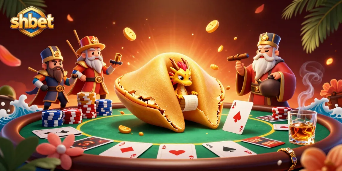 Shbet players enjoying a rich casino scene with unique characters, golden elements, and poker game excitement